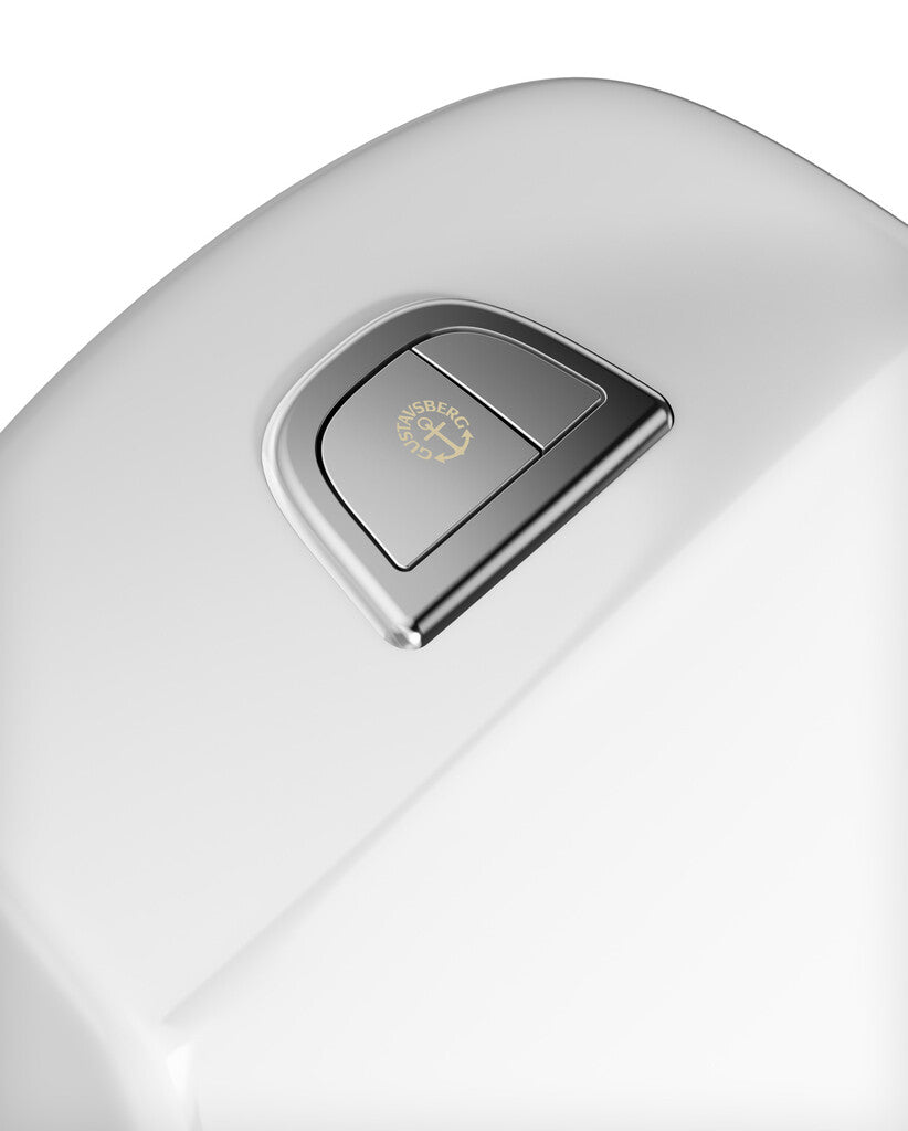 GUSTAVSBERG - Toalettstol Nautic 1500 dolt s-lås, Hygienic Flush - Limmontage
