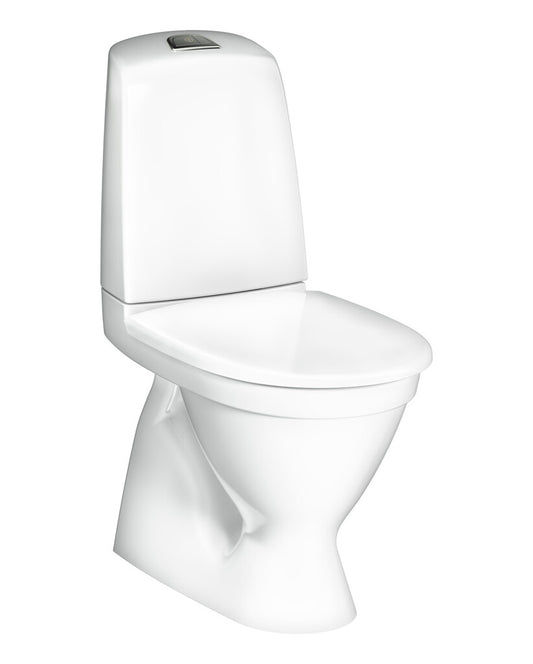 GUSTAVSBERG - Toalettstol Nautic 1500 dolt s-lås, Hygienic Flush - Limmontage