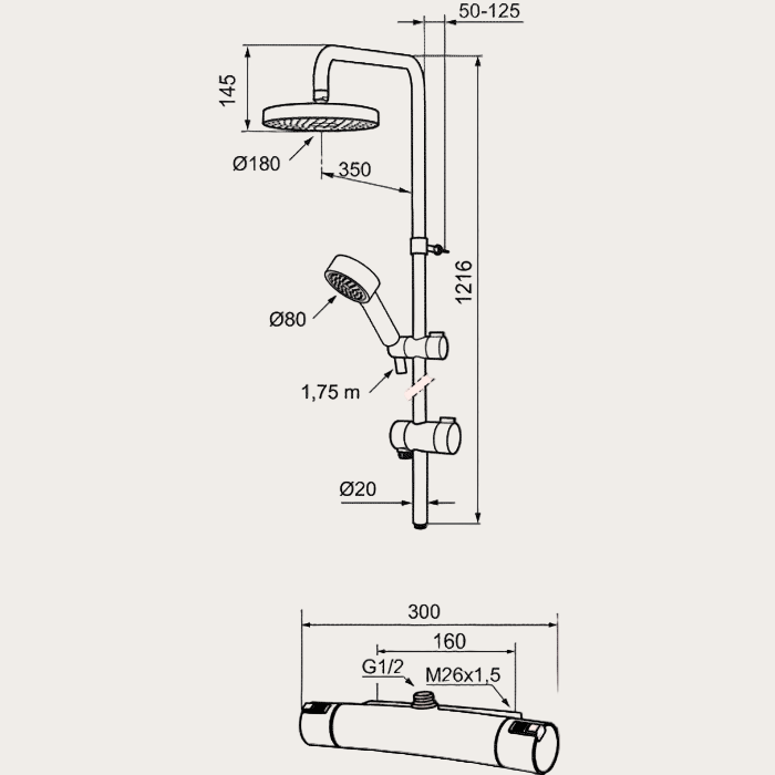 MORA - Mora MMIX Shower System Kit