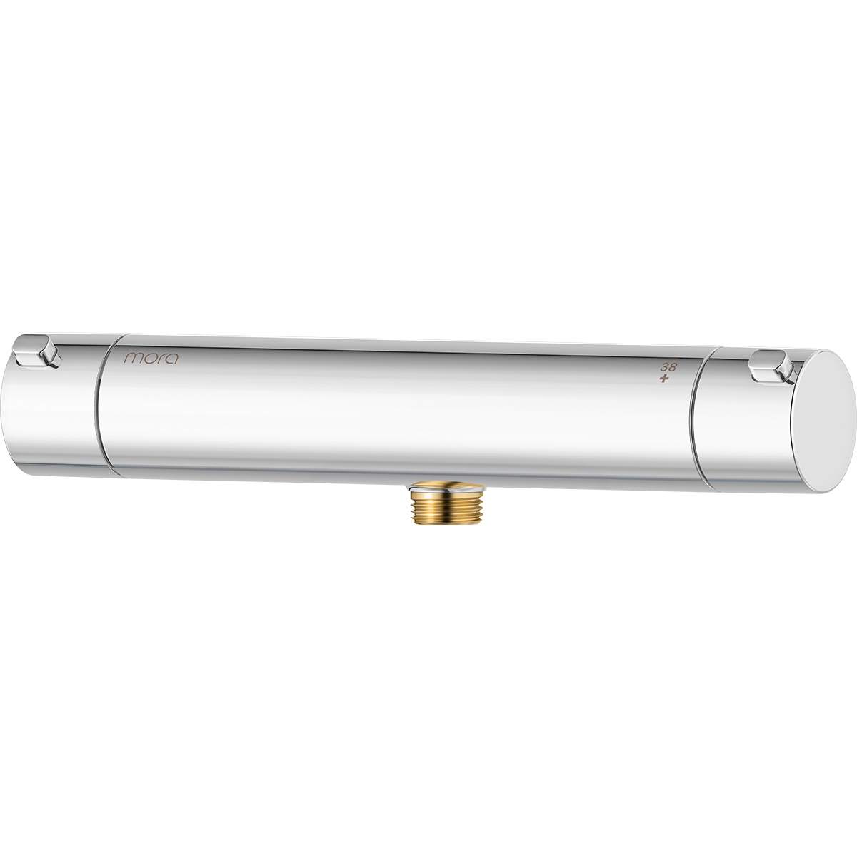 MORA - LYNX  Termostat duschblandare  Dubbla backventiler utlopp ned 160 c/c