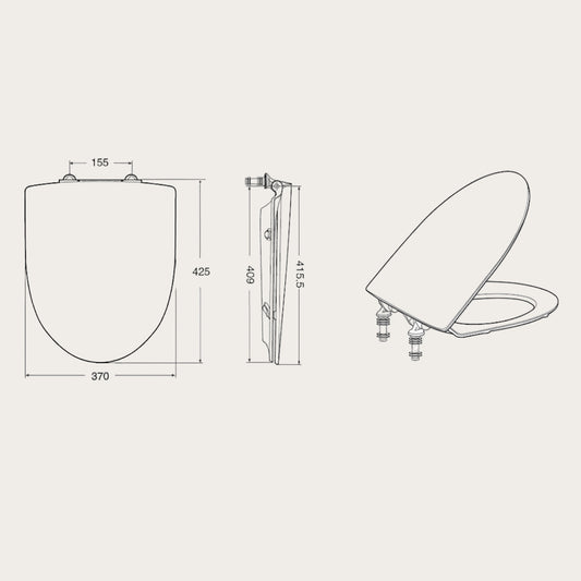 Infö - Spira WC-sits Soft Close